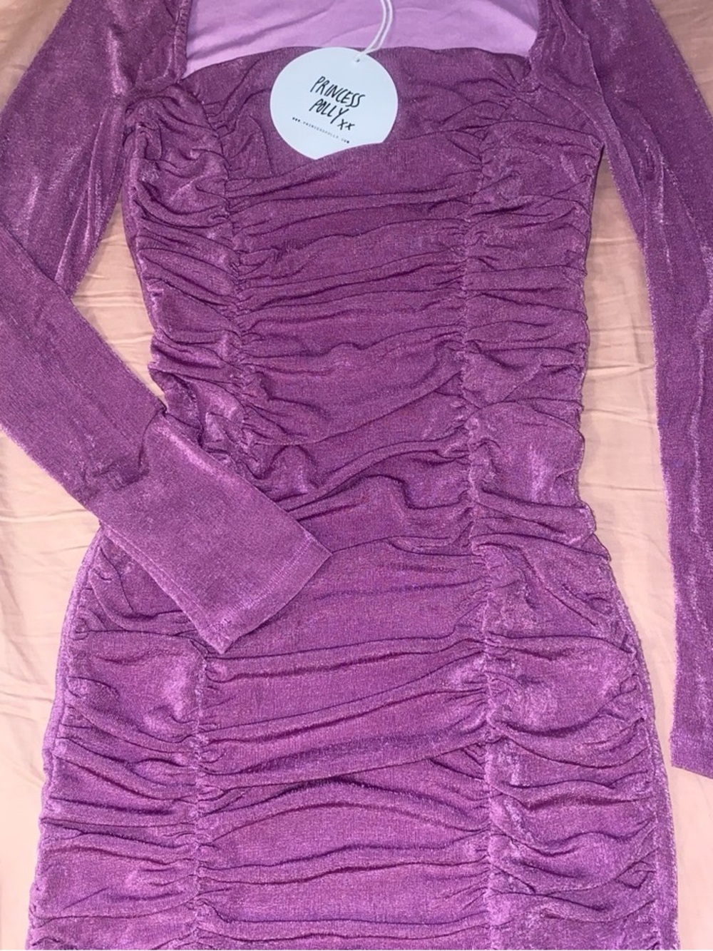Princess Polly Ruched Square-Neck Mini Dress - Picture 5 of 5